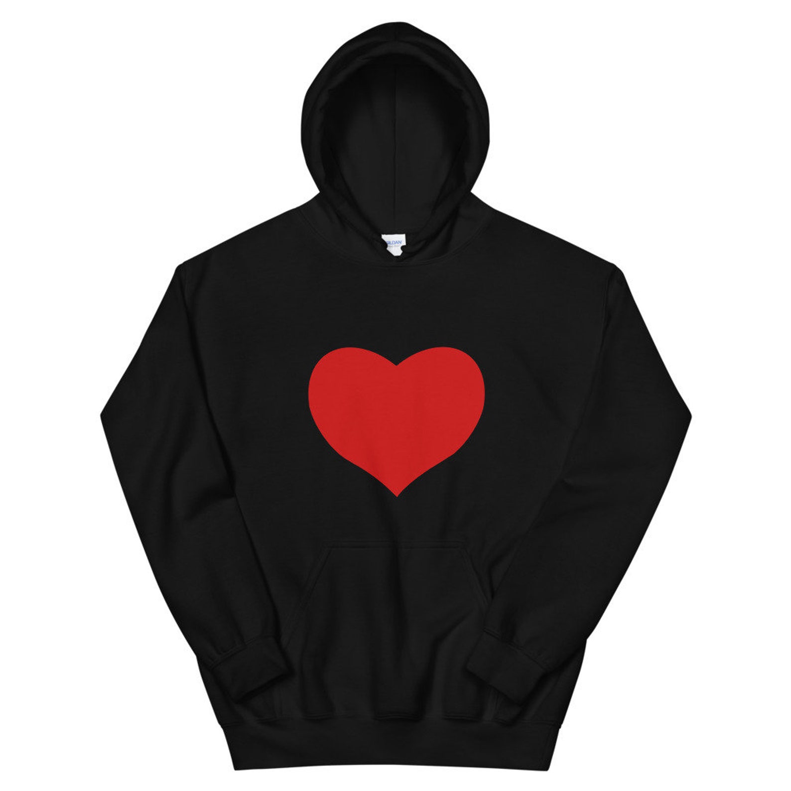 Red Heart Hoodie Red Heart Valentine Hoodie Cute Hoodie - Etsy