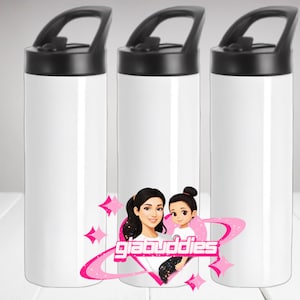 20oz Skinny Water Bottle Mockup image 1