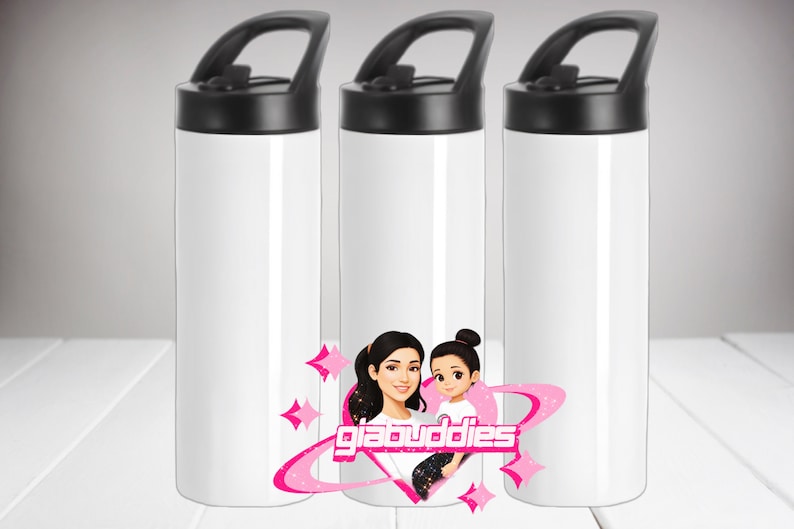 20oz Skinny Water Bottle Mockup image 1