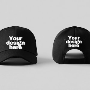 Black Hat Mockup, Baseball hat mockup, black hat mockup picture, Cap Mockup, Black Mockup Cap
