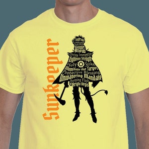 Gloomhaven Sunkeeper Class Silhouette Unisex T-Shirt - Locked Class Set 3 - Tabletop Gaming