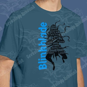 Frosthaven Blinkblade Class Silhouette Unisex T-Shirt - Tabletop Gaming