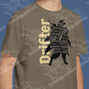 Frosthaven Drifter Class Silhouette Unisex T-Shirt - Tabletop Gaming