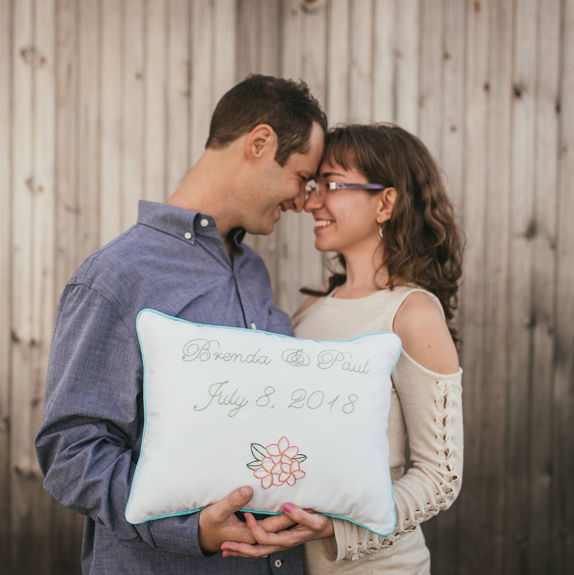 Engagement Shoot Props Mr and Mrs Pillow Engagement Gift