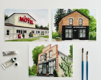 Schitt’s Creek Giclée Print Series | Watercolor Print | Prints From Original Artwork |  6x8, 8x10 Prints Sold Individually