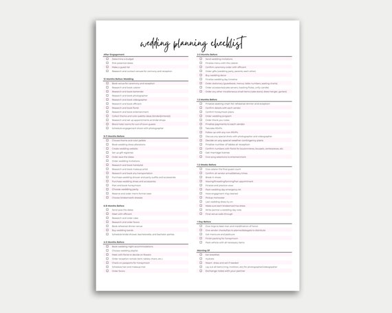 Wedding Timeline, Wedding Checklist, Wedding Planning Checklist, Printable Wedding Checklist, Wedding Checklist, Wedding To Do List
