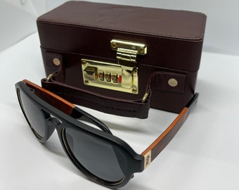 Mens designer sunglasses vintage luxury aviator by BOSS M.A.D.E Views