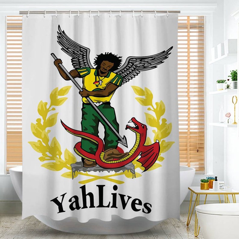 Yahlives African Shower Curtain