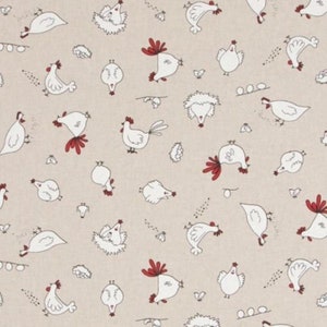 Frecher Huhn Tischläufer.  3 Designs .135 cm x 40 cm , 53 inch x 15 inch .Baumwolle / Leinen UK Tischdecke UK