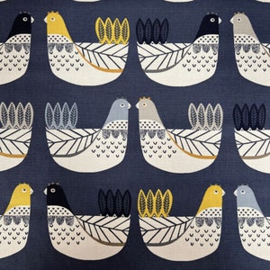 Washable Chicken Print Large Draught Excluder / Stopper . 20 to 48 inch ( cotton) washable Draught Excluder  ( 15)