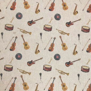 Musik Tischdecke. Rechteckig, Oval oder Rund.   135 cm breit Bis zu 400 cm lang .Baumwolle .  UK Tischdecke UK