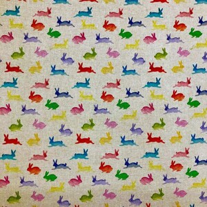 Boudin de porte en coton lavable, motif lapin, 51 à 112 cm. Lavable. Boudin de porte (Royaume-Uni)