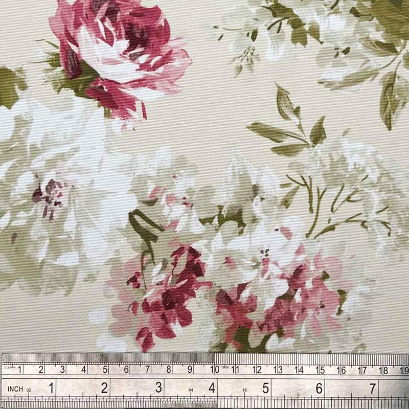 Water Resistant Apron. Roses Print. Cream. Wipe Clean 78 X 64cm UK
