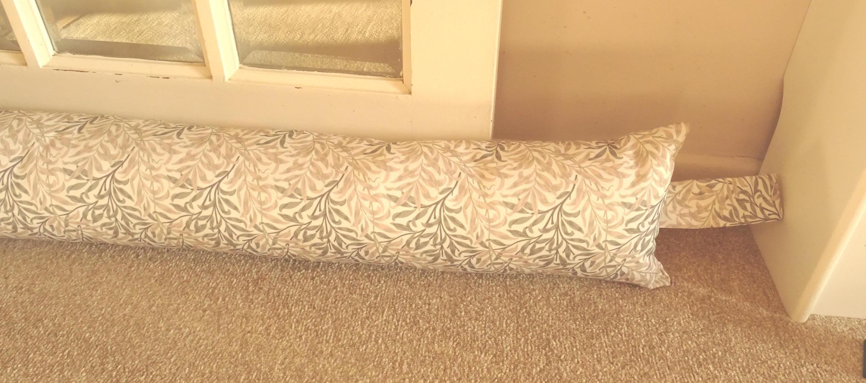 Wipe Clean William Morris Large Draft Excluder / Stopper . 30 inch