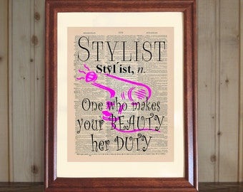 Hair Stylist Gift Hair Salon Decor Beauty Salon Quote Etsy