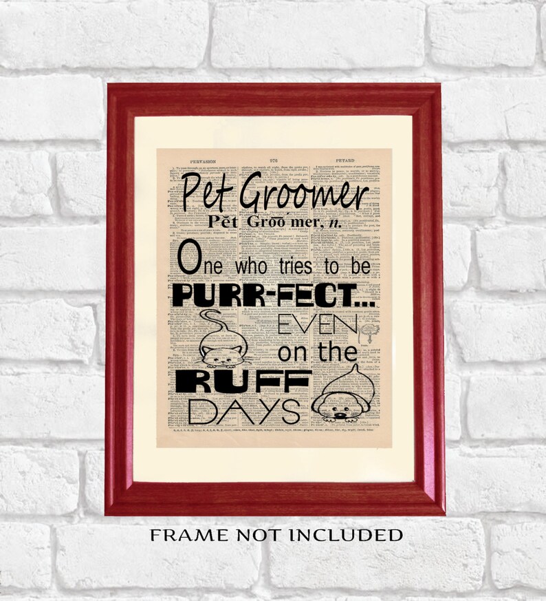 Dog Groomer Gift Pet Stylist Quote Pet Groomer Gift Cat | Etsy