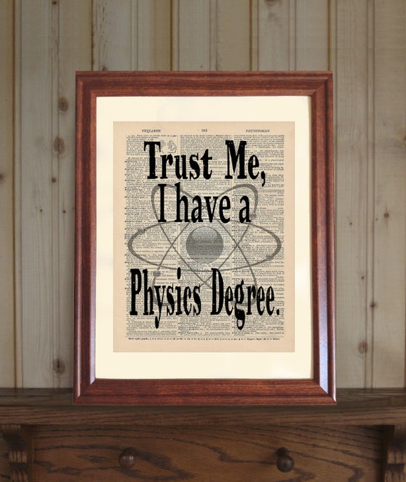 Physics Art Physics Teacher Gift Physics Gift Physics Etsy