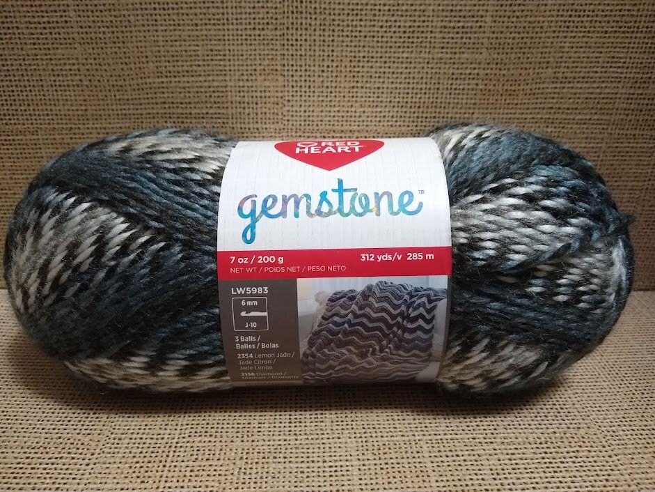 Red Heart Gemstone Yarn Etsy