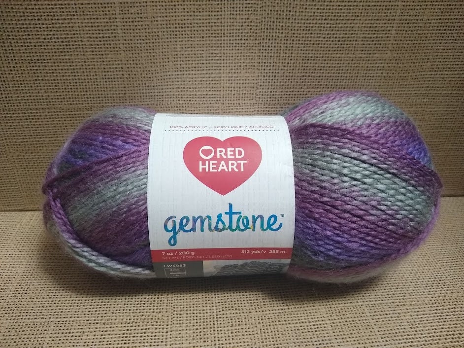 Red Heart Gemstone Yarn Etsy