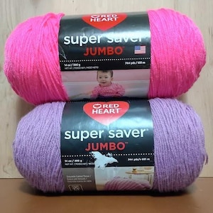 Red Heart Super Saver Jumbo Yarn - Price is per Skein