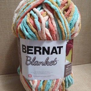 WHITE 04005 Bernat Baby Blanket Yarn220yds10.5 Oz300g Super Bulky 6 Crochet  knitting Yarn Supply Dcoyshouseofyarn 