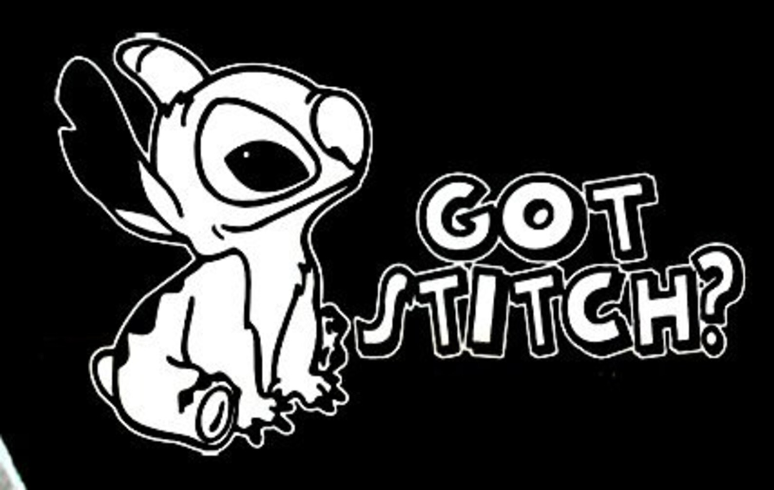 Got Stitch Vinyl Car Decal Etsy