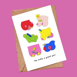 Cute Funny Humour Valentines Day Greeting Card | Card for Partner or Husband or Wife or Girlfriend or Boyfriend | Handmade Blank Card