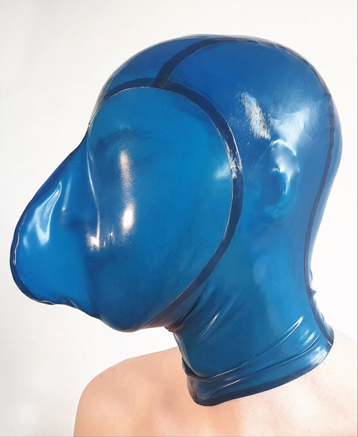 Breath Control Hood Mask Breath Play Small Hole for Breathing Etsy