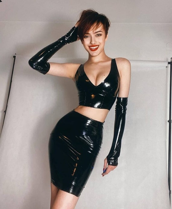 LATEX SHOP classic top blouse ( 100% natural rubber lingerie )