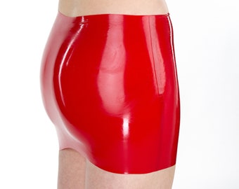 LATEX MINI SKIRT ( 100% natural red rubber ) basic model