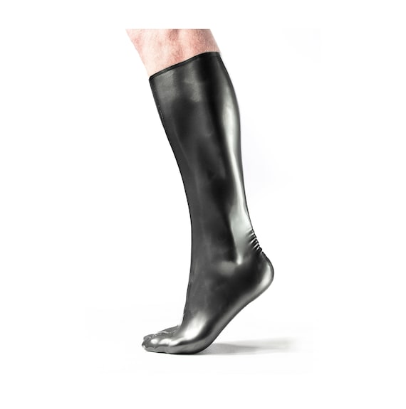 LATEX SHOP SOCKS ( 100% natural rubber ) knee high