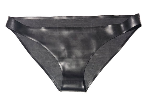 Latex panties basic black by latexshop designer rubber play for lady 100 natural ltx lingerie