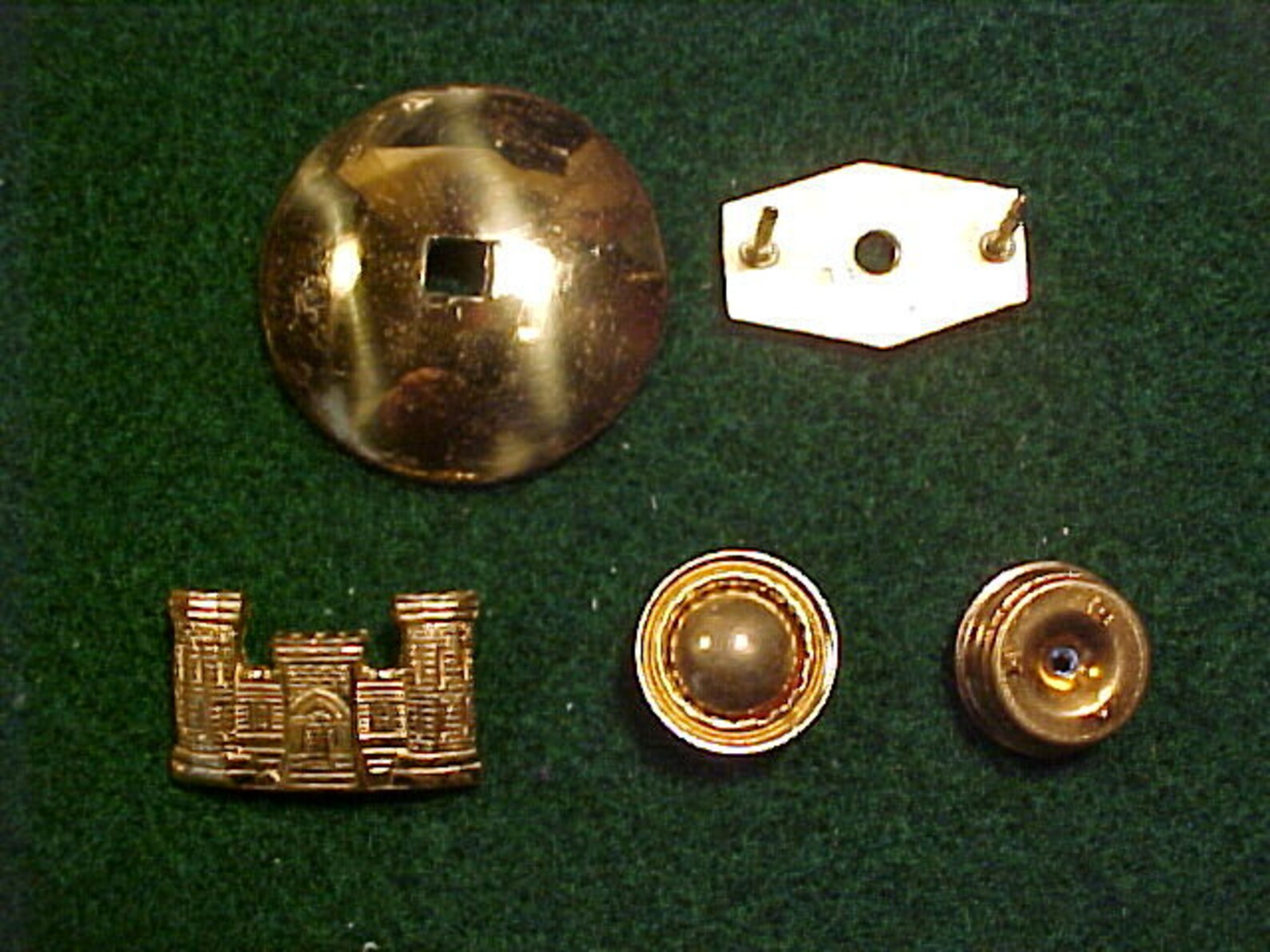 United States Army Engineer U.S. Lapel Buttons Brass Dome Etsy