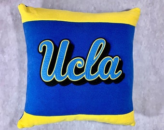 University of California in Los Angeles Recycled Sweatshirt Pillow, College Student Gift, Graduation Gift, Dorm Decor, College Decision Gift