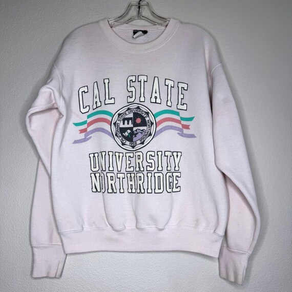 VTG California State University Northridge CSUN Sweatshirt 80s MEDIUM Jansport