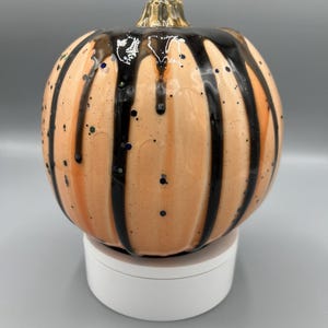 Handmade Resin Pumpkins: Fall Decor, 6.5&quot; Tall