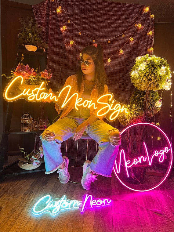 Custom Neon Sign | Neon Sign | Aesthetic Custom Neon Sign | Wedding Neon Sign | LED Neon Sign | Home decior | Wall decor | Room decor