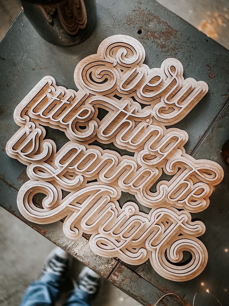 3d Wall Art Wooden Sign Laser Cut Sign Word Decor Wooden Etsy