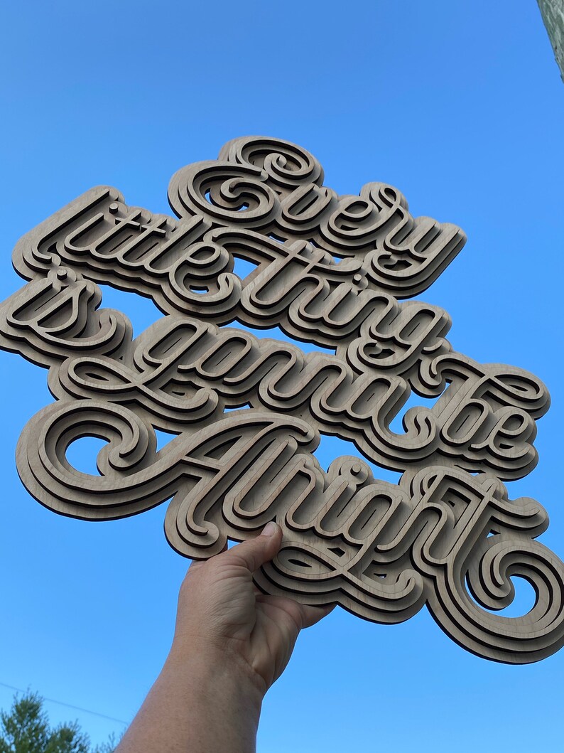 3d Wall Art Wooden Sign Laser Cut Sign Word Decor Wooden Etsy