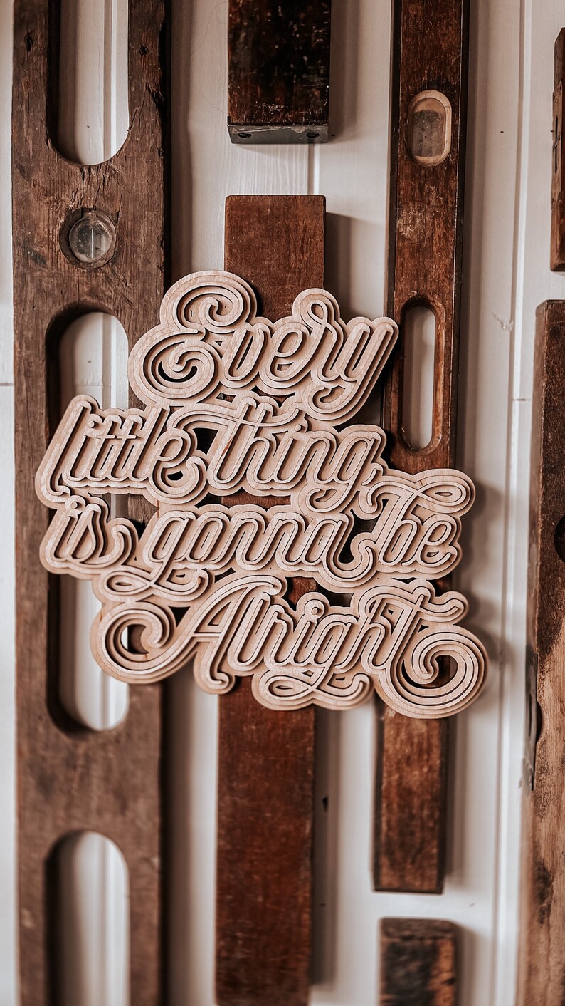 3d wall art wooden sign laser cut sign word decor wooden Etsy