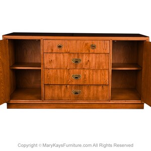 Mid-Century Credenza Dresser Boho Drexel Accolade Campaign Dresser image 3