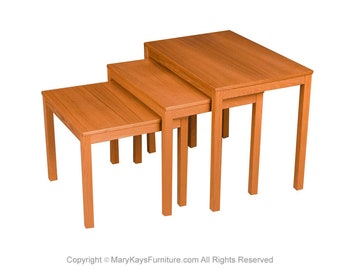 Danish Mid Century Modern Teak Nesting Tables