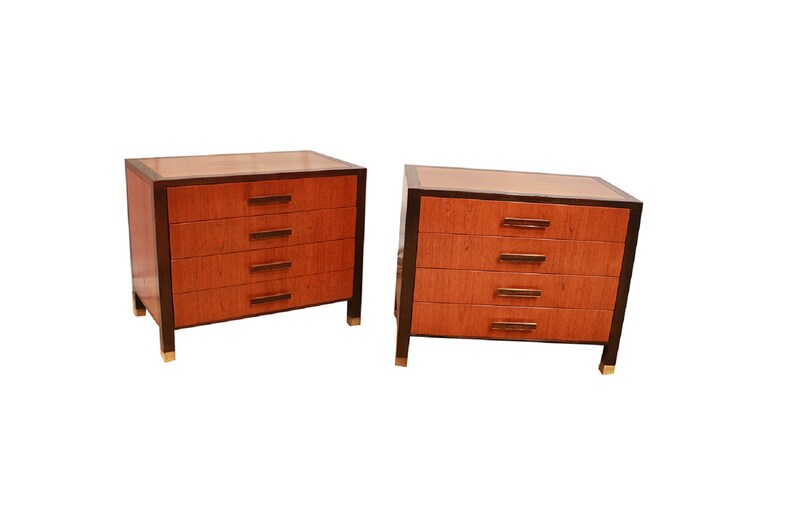 Pair Mid Century Harvey Probber Nightstands End Tables image 2