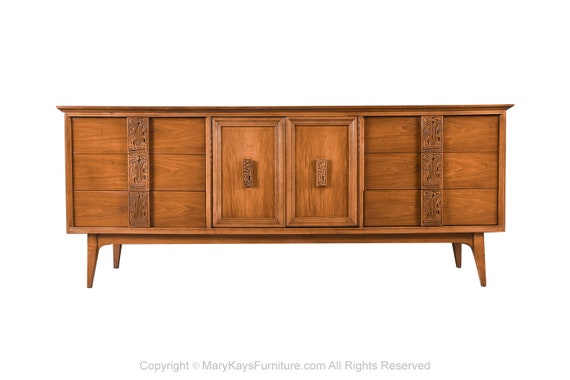 Mid Century Credenza Dresser Bassett Mayan Etsy UK