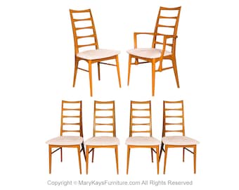 Danish Teak Modern Dining Chairs Koefoeds Hornslet Lis