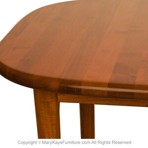 Danish Teak Rounded Corners Extendable Rectangle Dining Table image 9