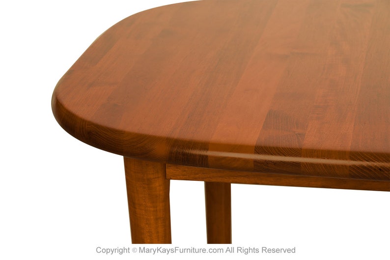 Danish Teak Rounded Corners Extendable Rectangle Dining Table image 9