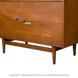 Mid Century American of Martinsville Highboy Dresser image 9