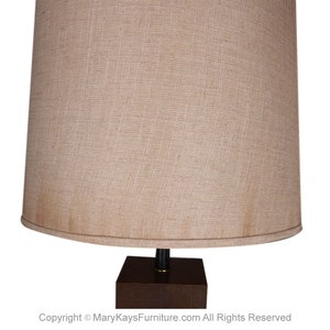 Mid Century Modern Large Block Table Lamp Milo Baughman Style image 8