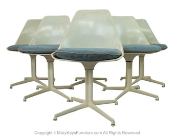Set of Mid-Century Tulip Chairs by Burke